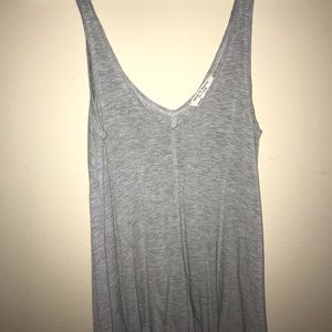 Grey flowy tank top